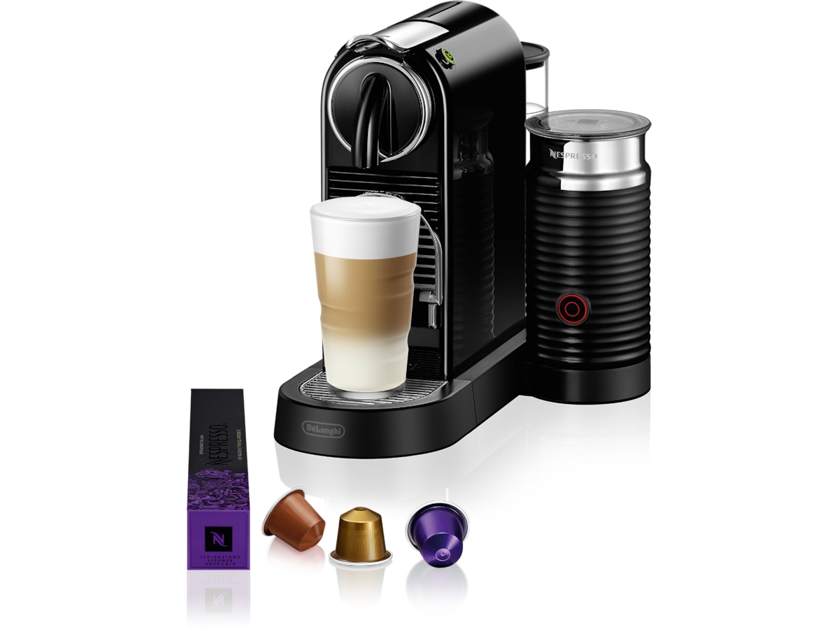 NESPRESSO CitiZ&milk fra DeLonghi® Kapselmaskin (sort) Kapselmaskiner