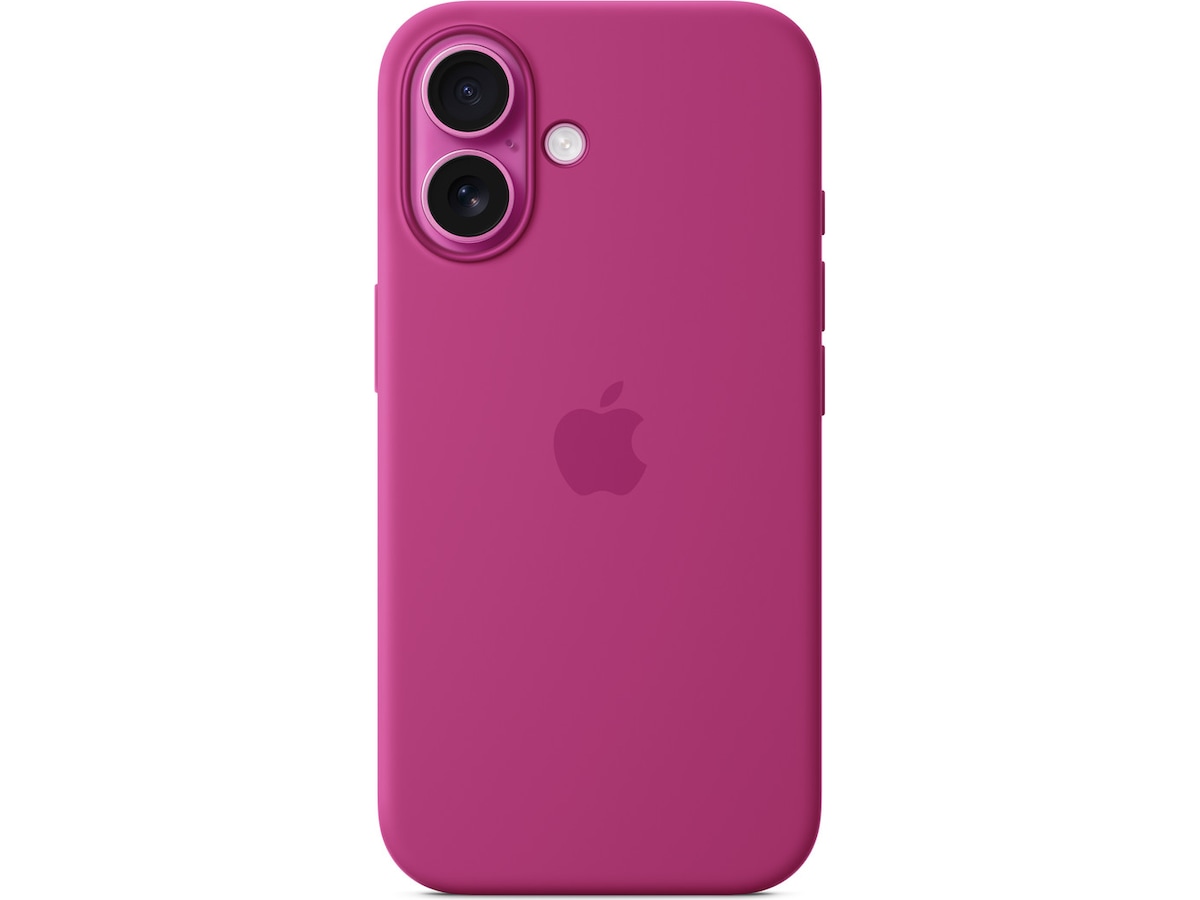 Apple iPhone 16 Silikondeksel (fuksia) Mobildeksel
