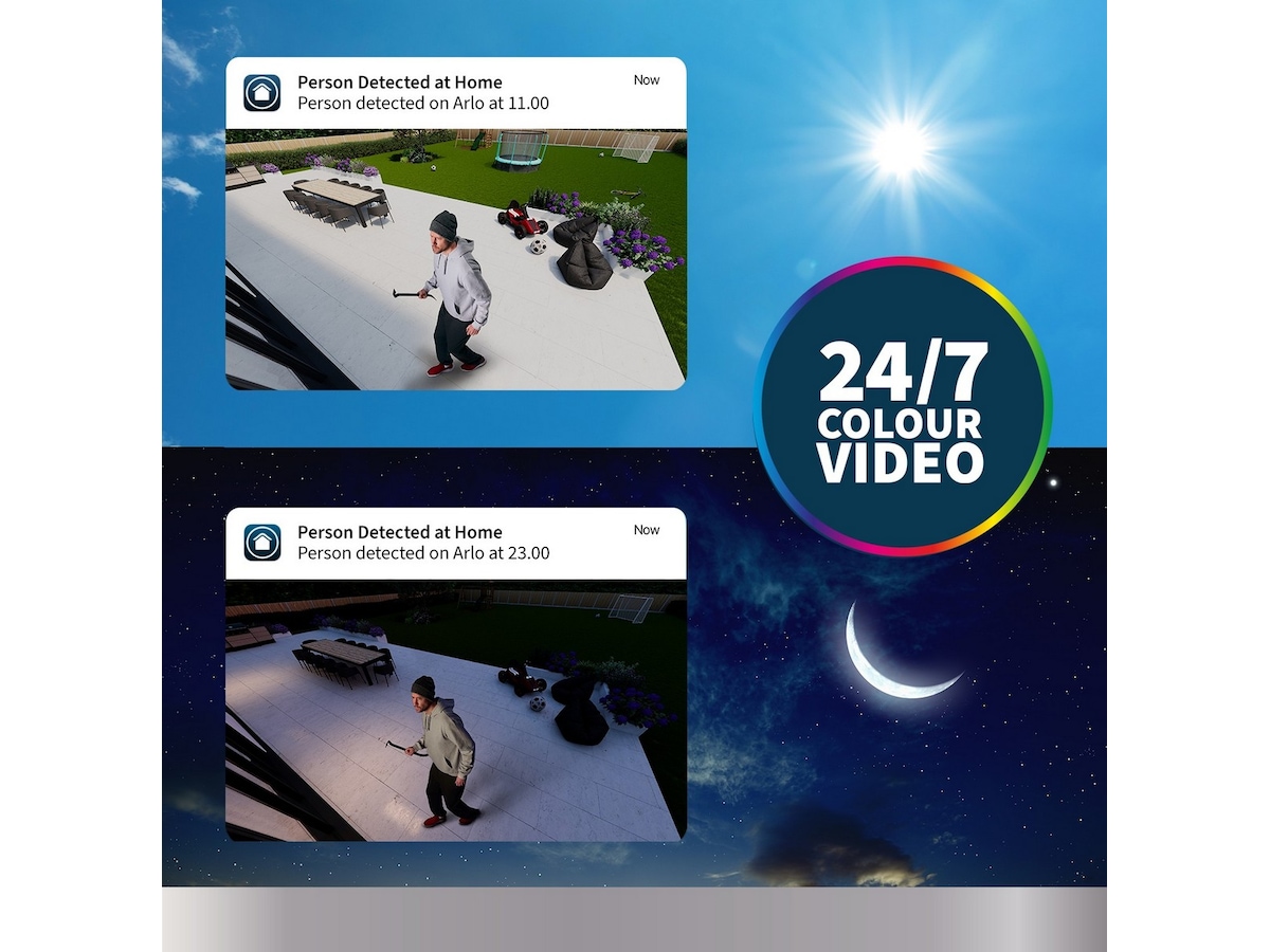 Arlo Pro 3 Floodlight Overvåkningskamera + ladekabel Overvåkningskameraer