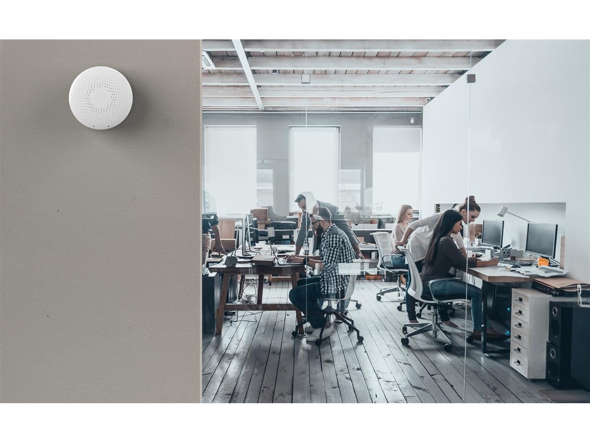 Airthings Wave Plus Luftkvalitetsmåler (hvit) Luftkvalitetsmålere