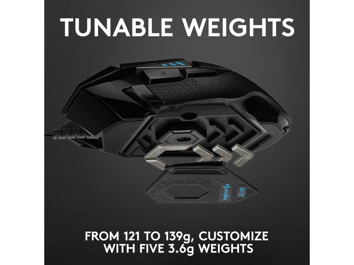 Logitech G502 HERO Gamingmus (sort) Gamingmus