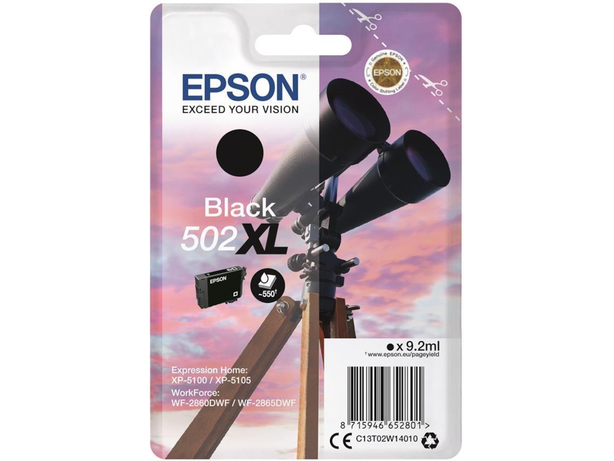 Epson Blekk 502XL Sort Blekkpatroner