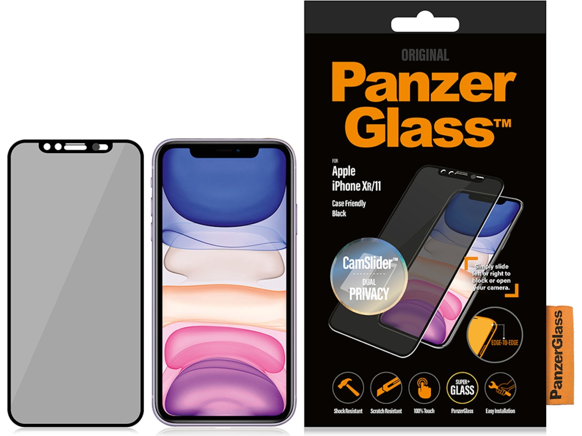 PanzerGlass iPhone XR / 11 CamSlider Skjermbeskytter Skjermbeskytter