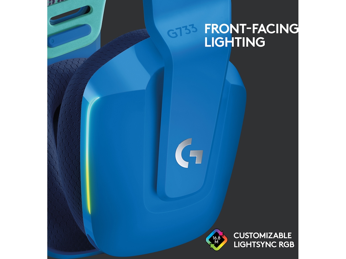 Logitech G733 LIGHTSPEED Trådløst Gaming Headset (blå) Gamingheadset