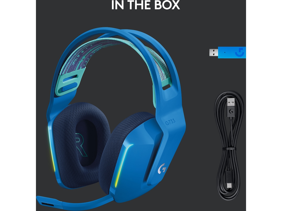 Logitech G733 LIGHTSPEED Trådløst Gaming Headset (blå) Gamingheadset