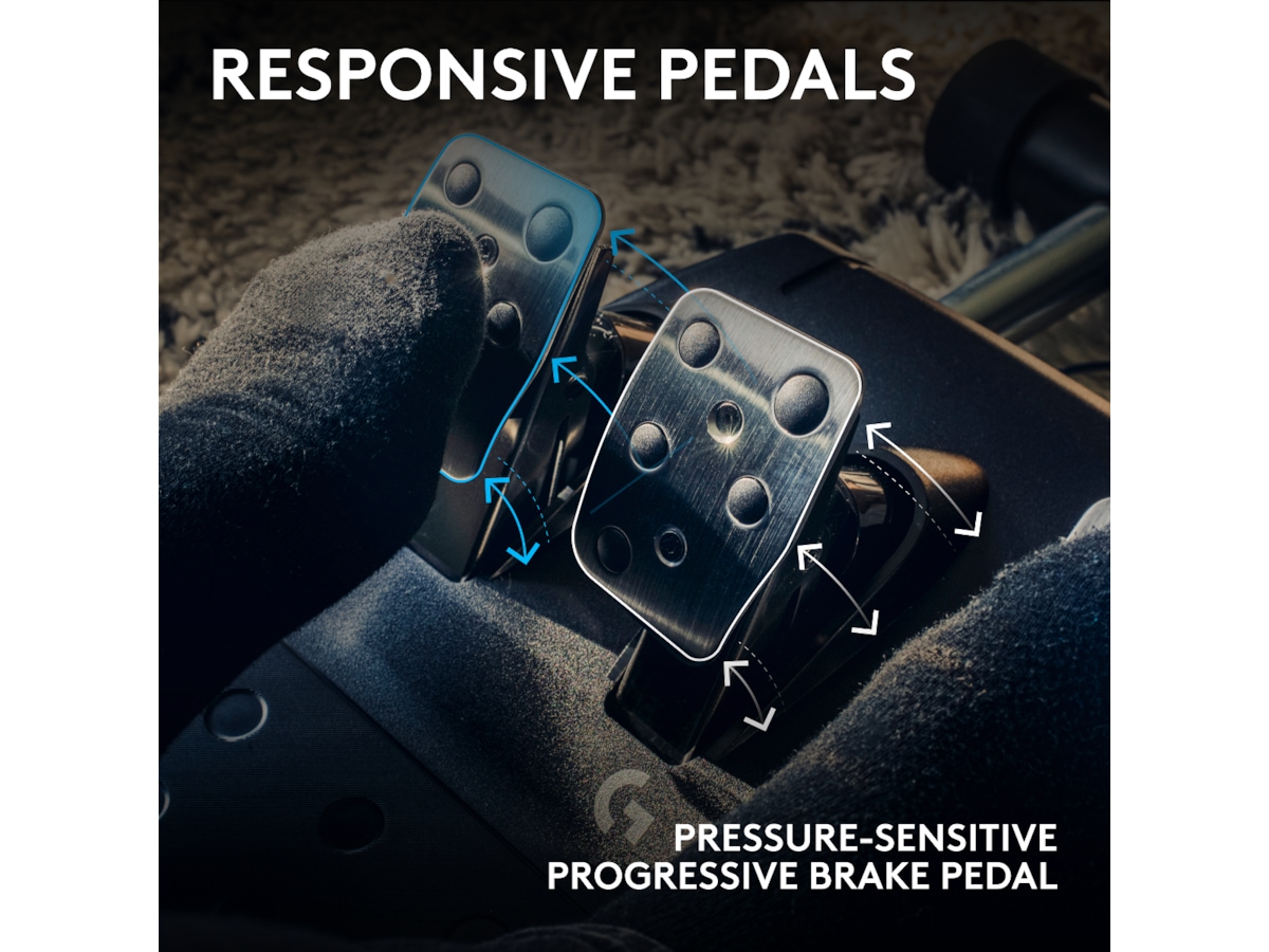 Logitech G923 Driving Force Racing PS4/PS5/PC Ratt og pedaler