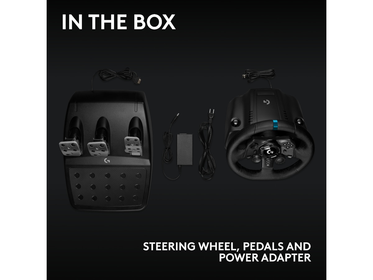 Logitech G923 Driving Force Racing PS4/PS5/PC Ratt og pedaler