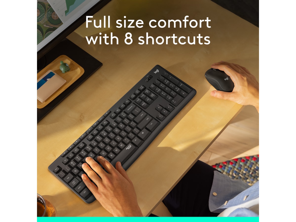Logitech MK295 Silent Wireless Combo - GRAPHITE Mus & tastatur -kombipakker
