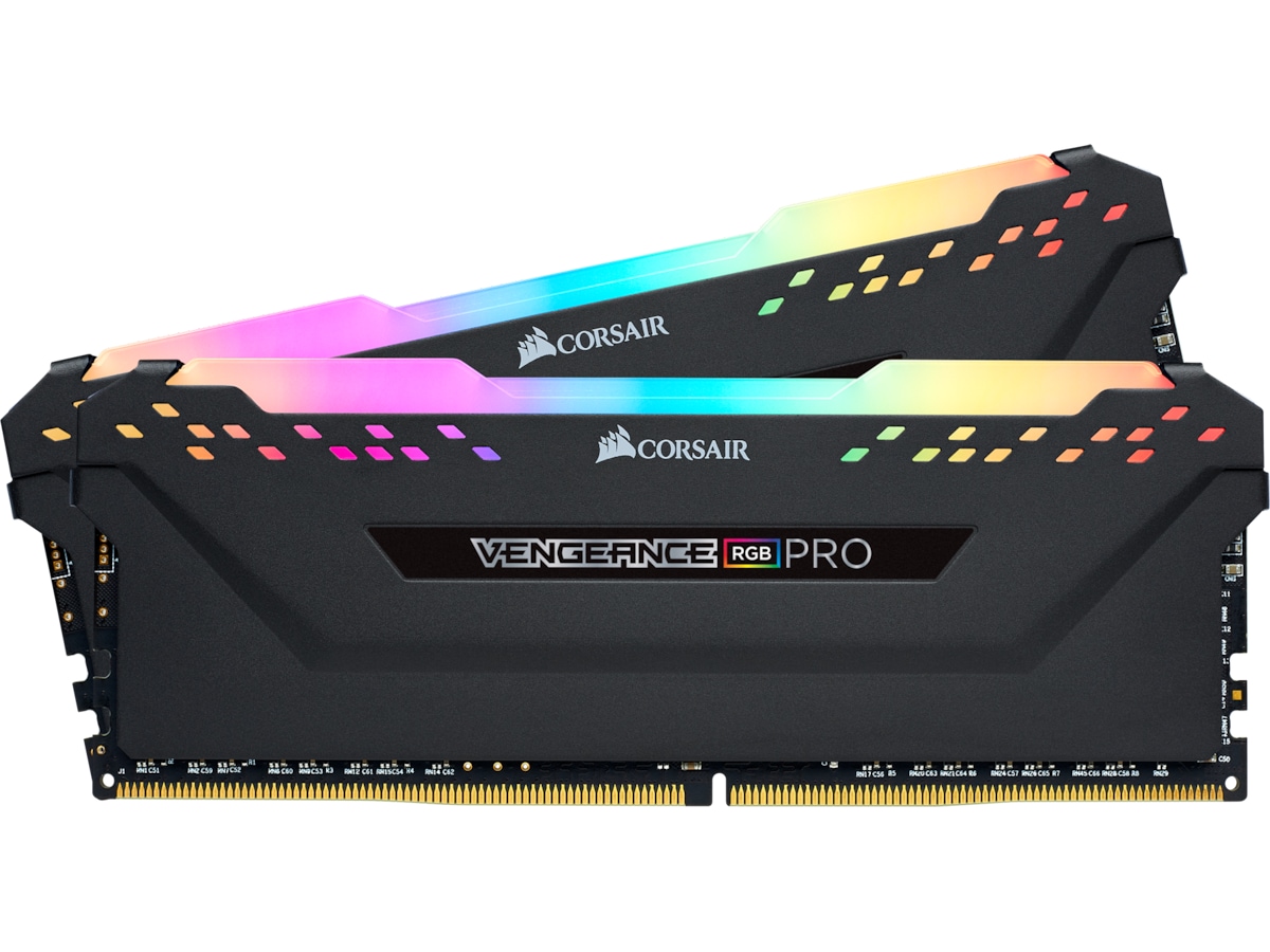 Corsair Vengeance RGB PRO DDR4 3200MHz 32GB (sort) Minnebrikker