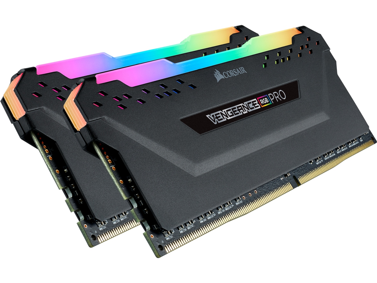 Corsair Vengeance RGB PRO DDR4 3200MHz 32GB (sort) Minnebrikker