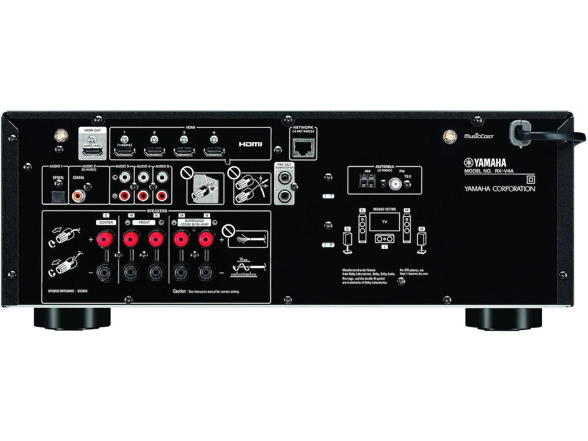 Yamaha RX-V4A receiver (sort) Receivere
