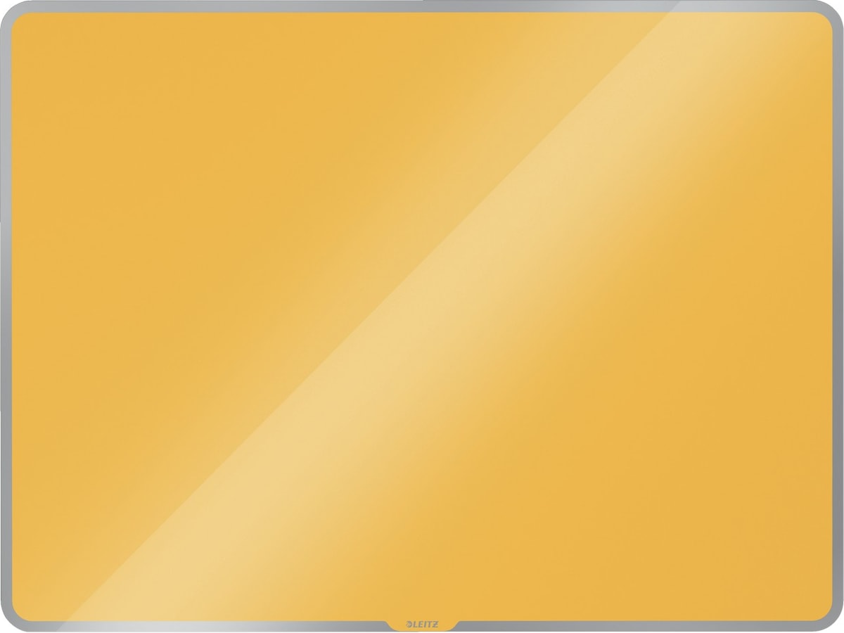 Leitz Cosy Glasstavle - magnetisk whiteboardtavle 80x60 cm - varmgul Whiteboardtavler