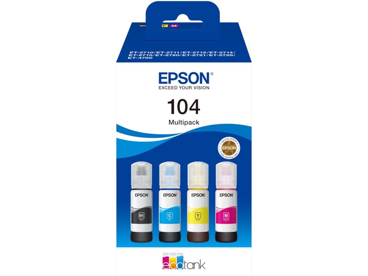 Epson Blekk 104 EcoTank Multipack Blekkpatroner