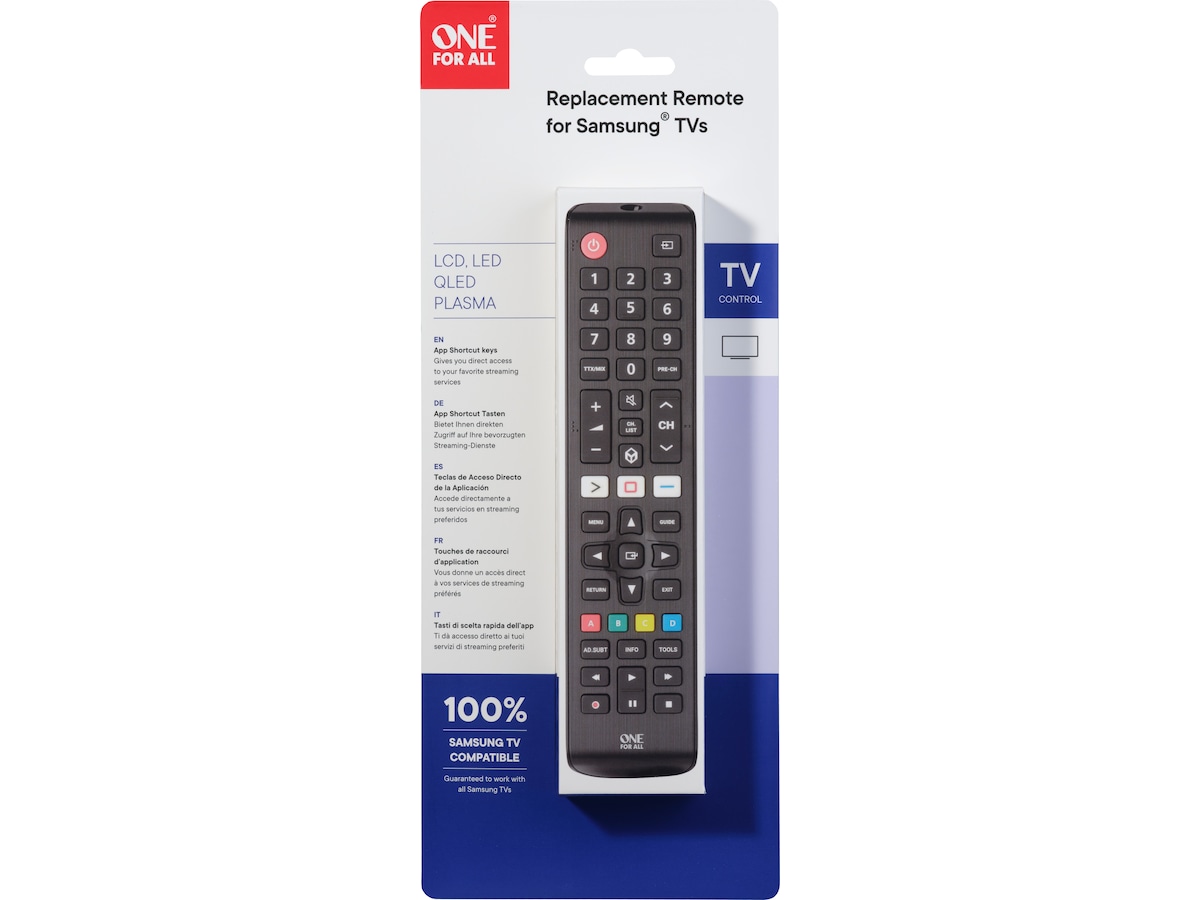 One For All URC 4910 Erstatningsfjernkontroll for Samsung Fjernkontroller