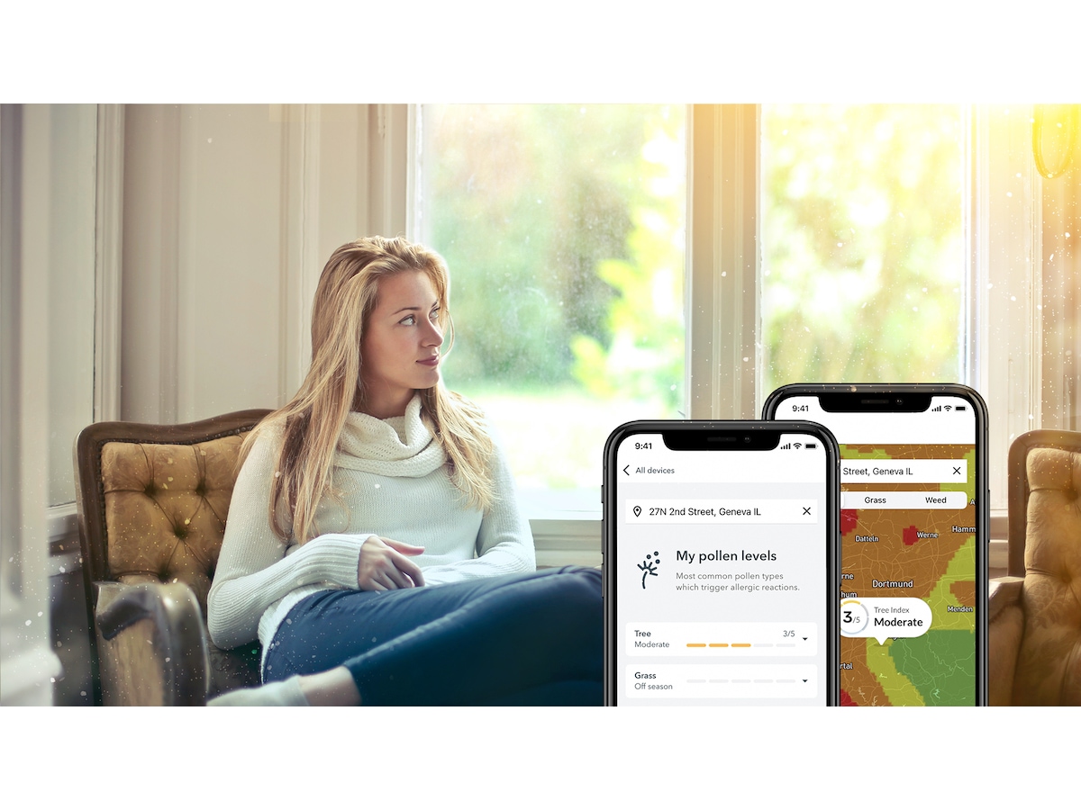 Airthings View Plus luftkvalitetsmåler (hvit) Luftkvalitetsmålere