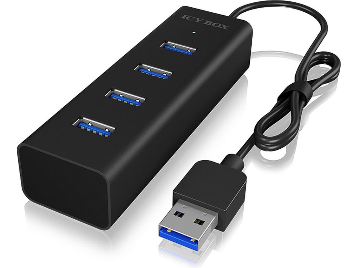 Icy Box USB 3.0 Type-A 4-port hub, IB-HUB1409-U3 Dockingstasjon & USB-HUB