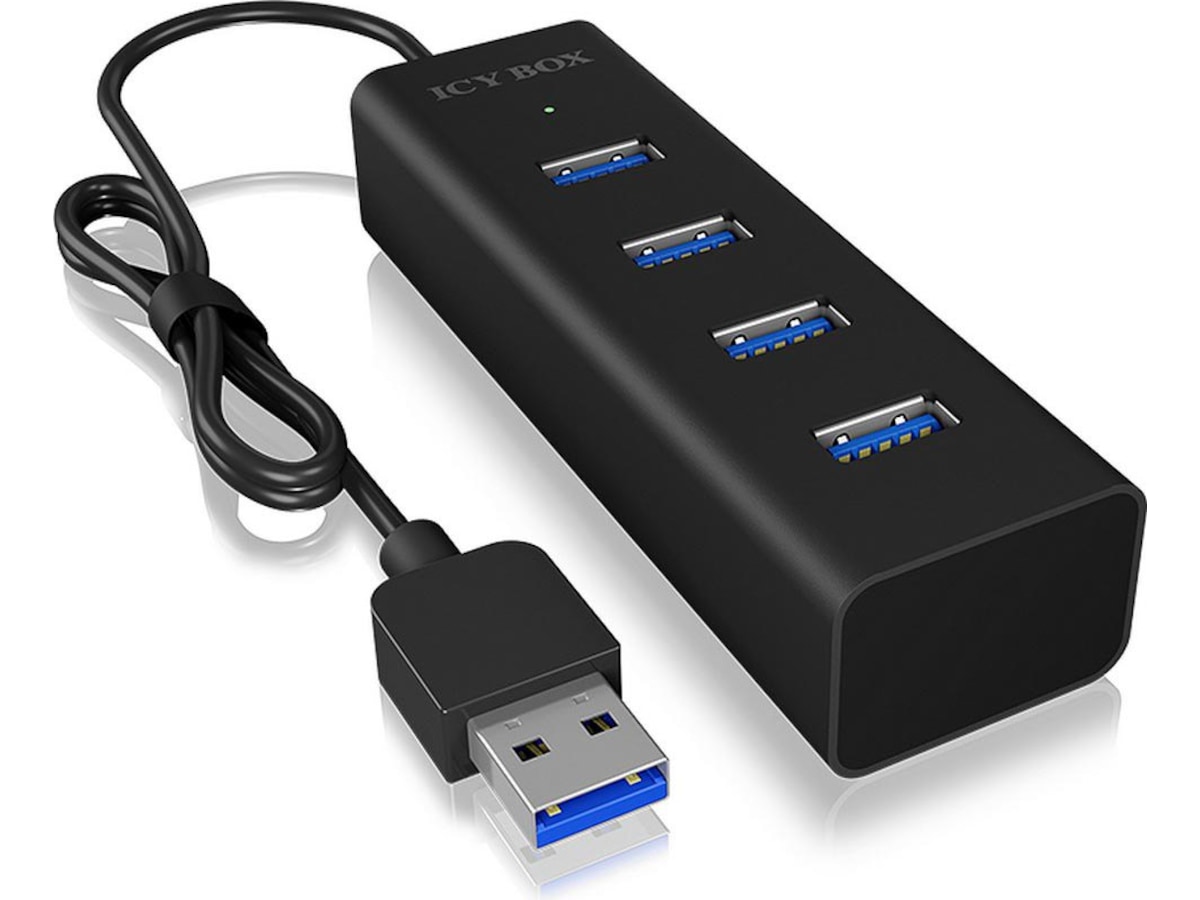 Icy Box USB 3.0 Type-A 4-port hub, IB-HUB1409-U3 Dockingstasjon & USB-HUB