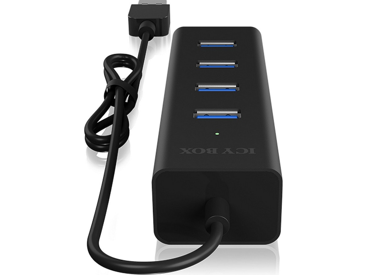 Icy Box USB 3.0 Type-A 4-port hub, IB-HUB1409-U3 Dockingstasjon & USB-HUB