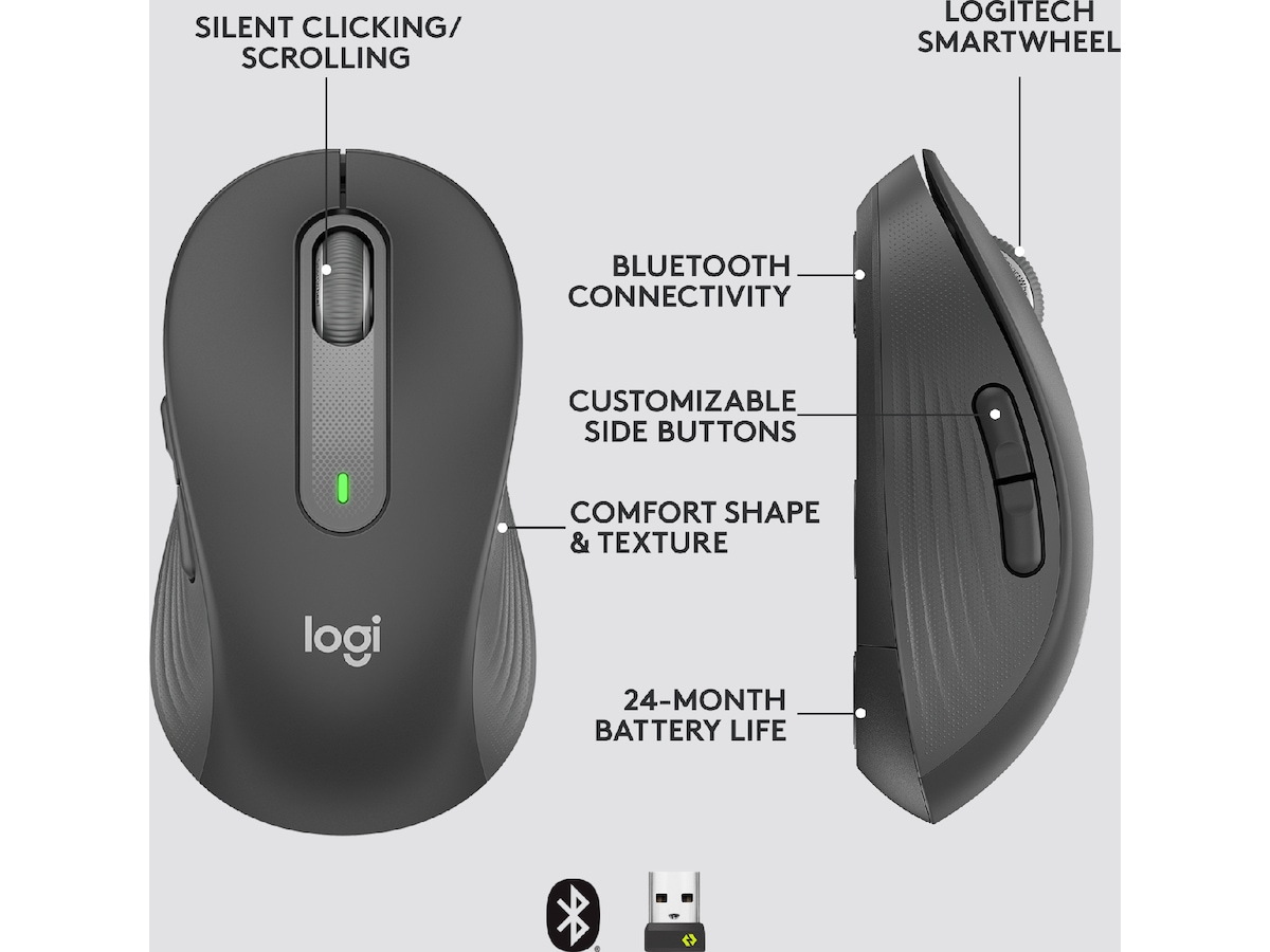 Logitech M650 For Business - Graphite Mus