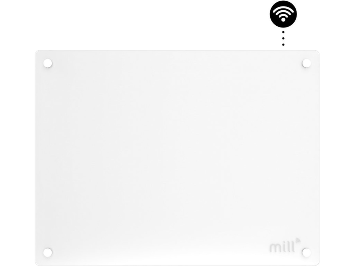 Mill Glass WiFi Gen 3 panelovn 400W  (hvit) Panelovner