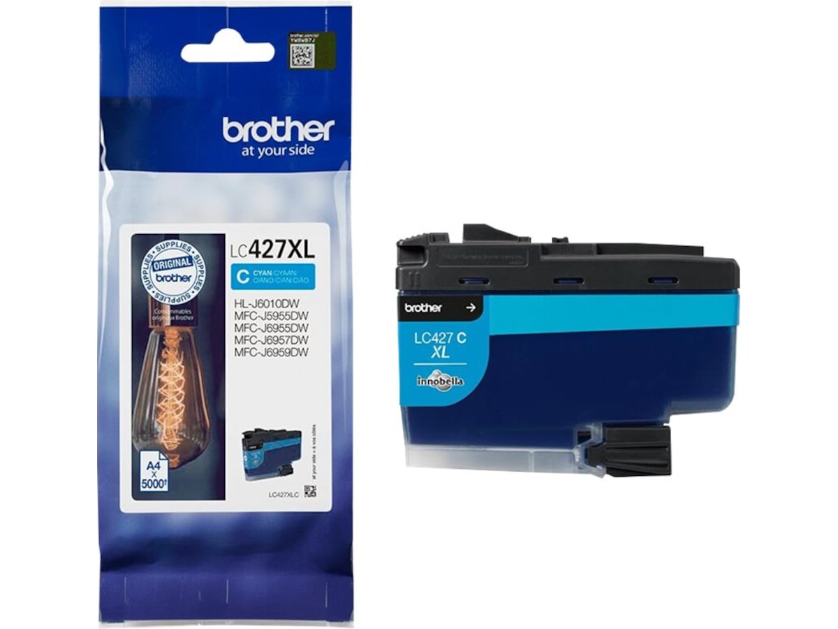 Brother blekk LC427XLC Cyan Blekkpatroner