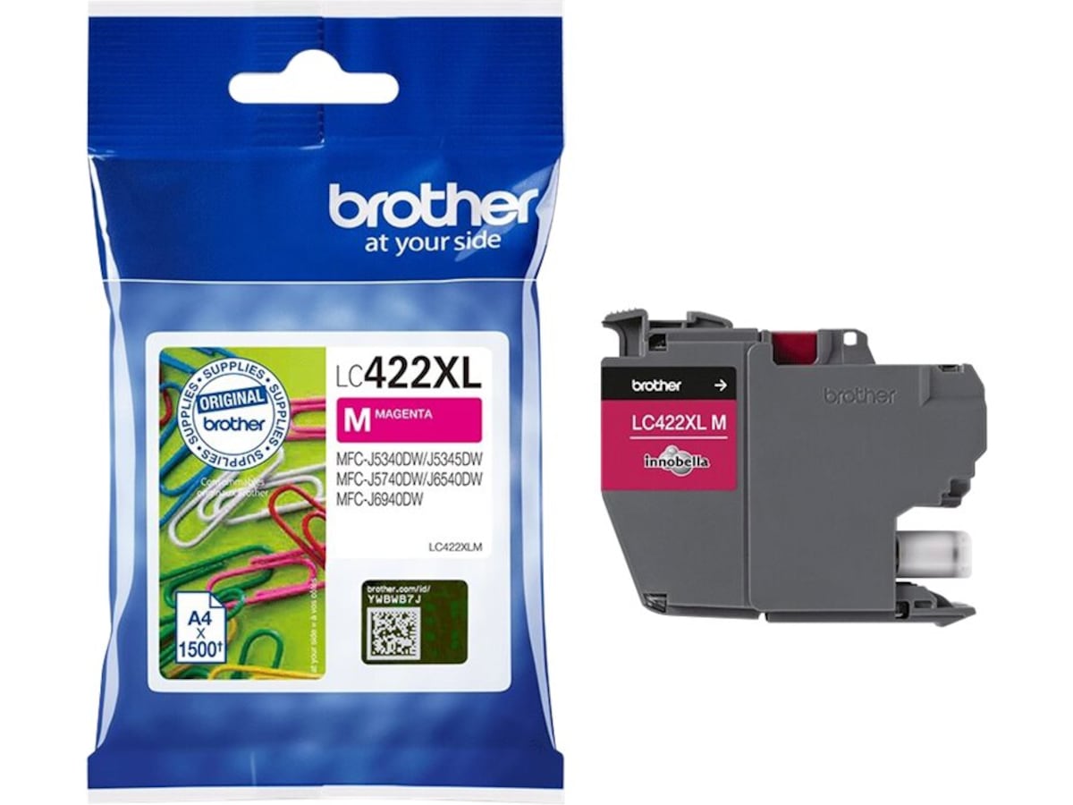 Brother blekk LC422XLM Magenta Blekkpatroner