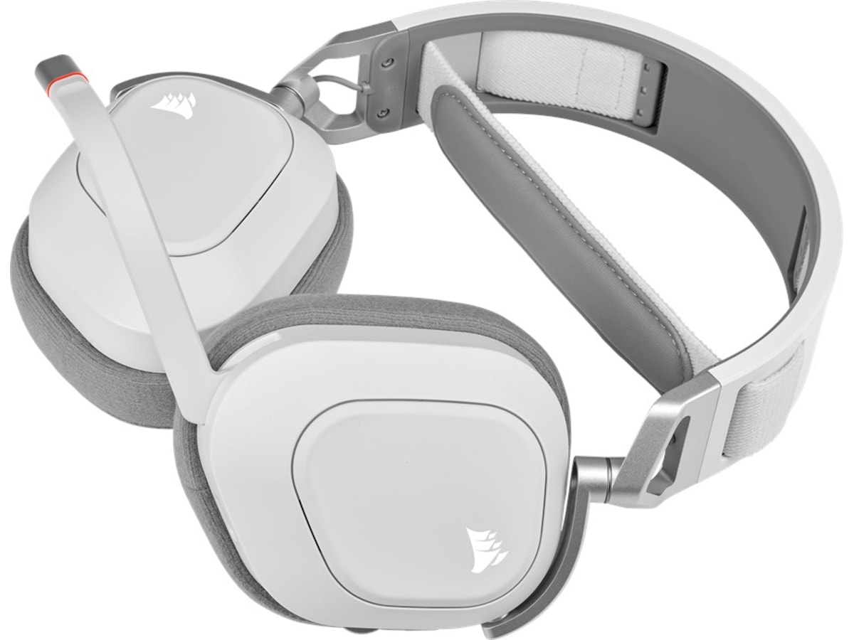 Corsair HS80 RGB Trådløst Gaming Headset (hvit) Gamingheadset
