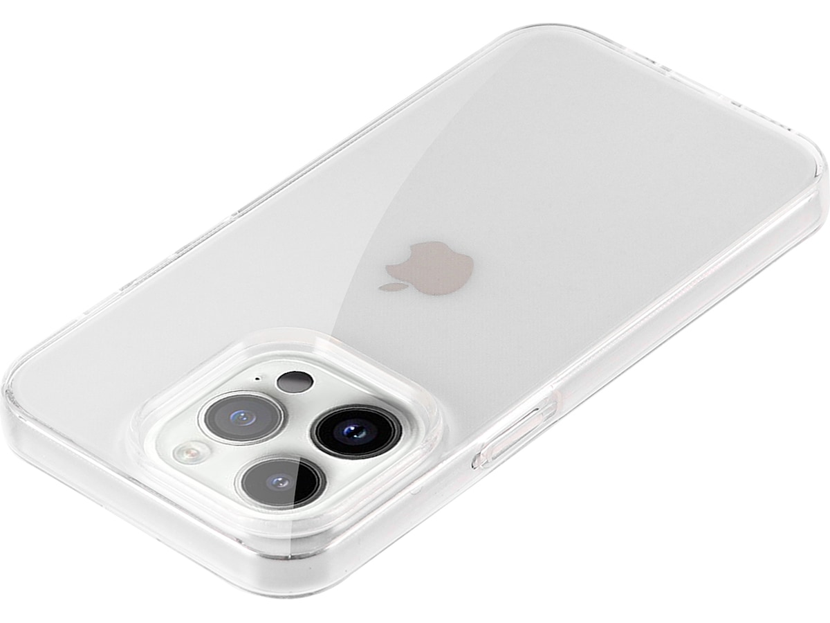 iiglo iPhone 15 Pro / 14 Pro Silikondeksel (gjennomsiktig) Mobildeksel