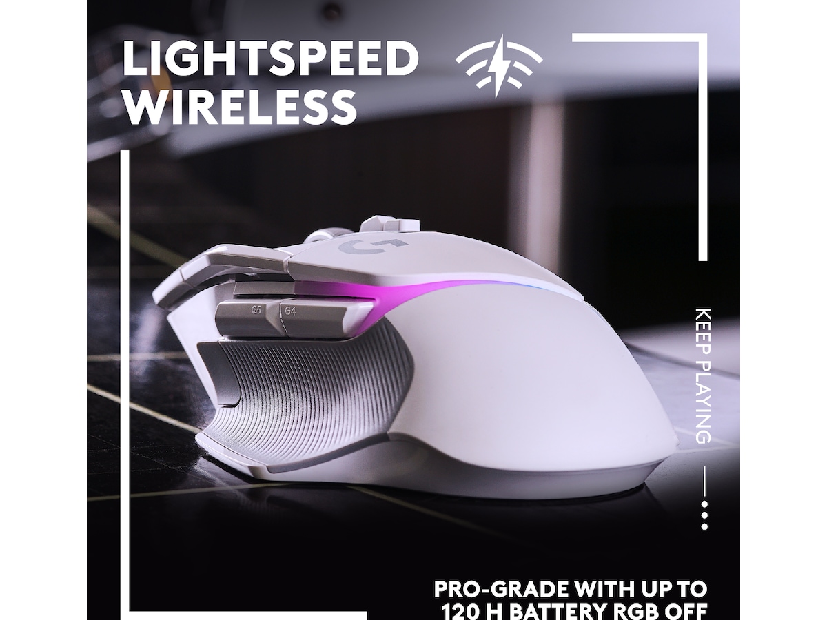 Logitech G502 X Plus Gamingmus (hvit) Gamingmus