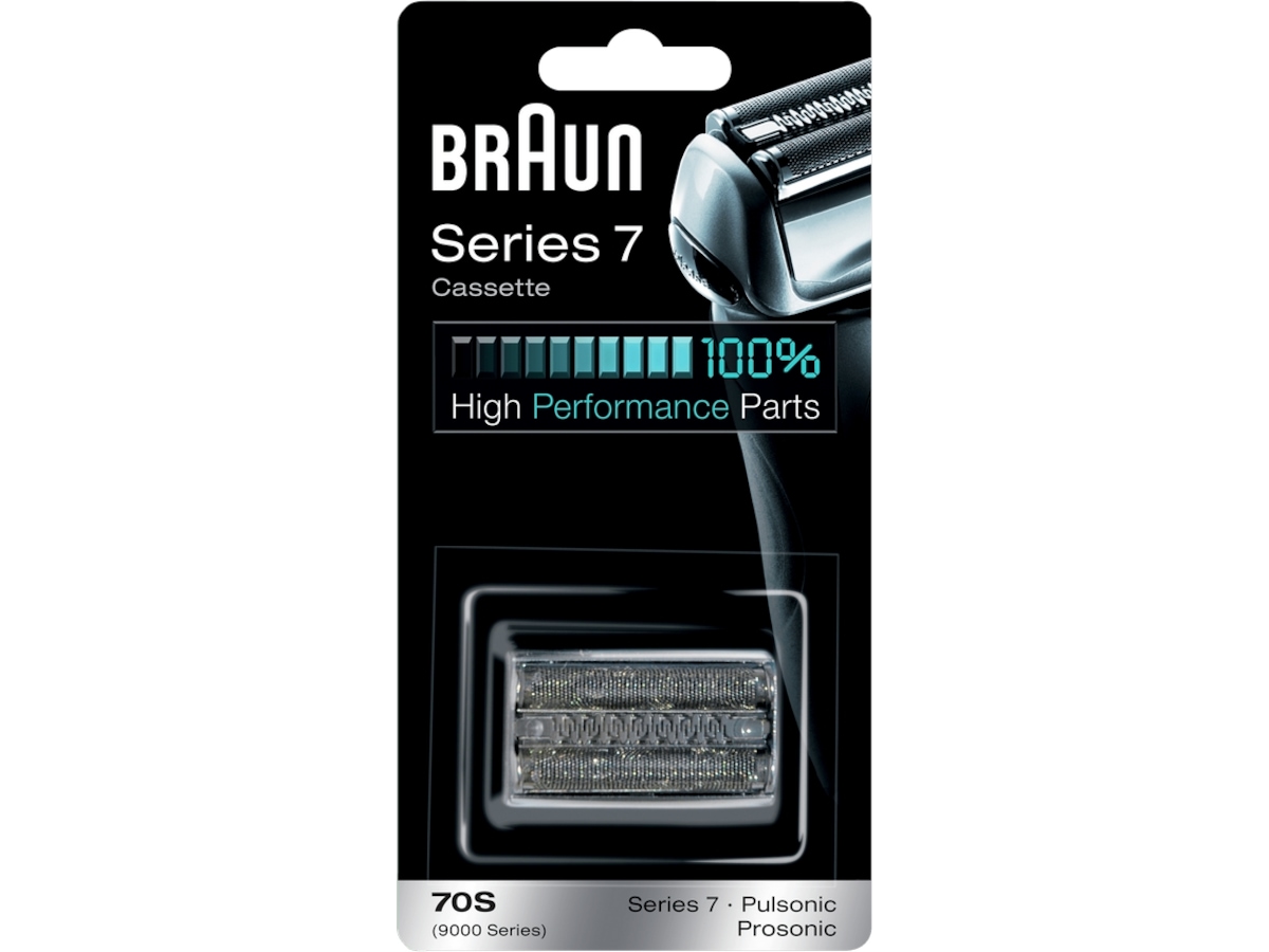 Braun Series 7 70S Kassett med Barberhode (sølv) Tilbehør til barbermaskiner
