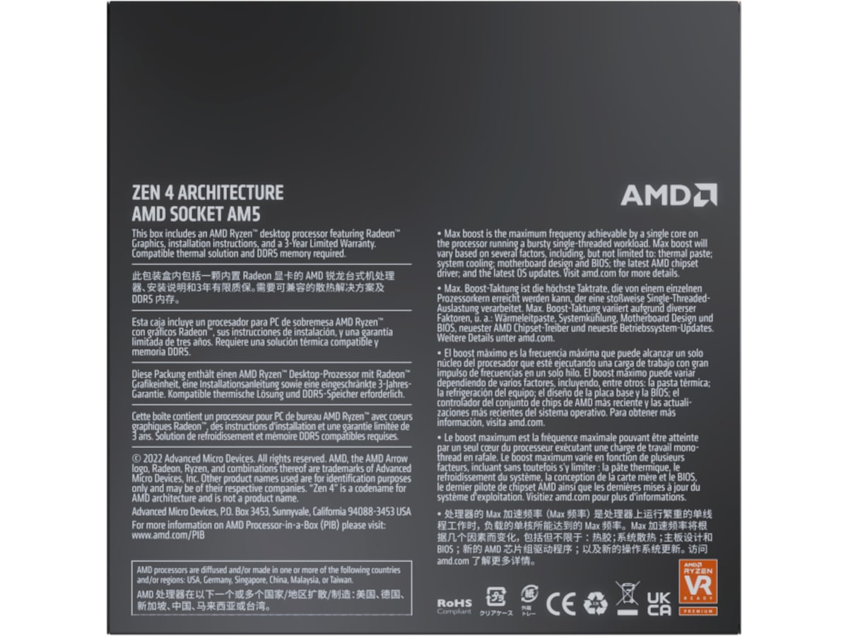 AMD Ryzen 7 7700X CPU Prosessorer