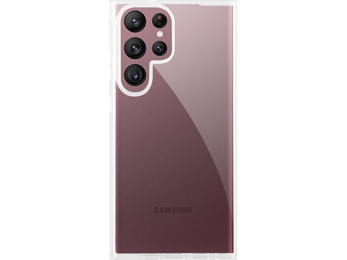 iiglo Galaxy S23 Ultra Silikondeksel (gjennomsiktig) Mobildeksel