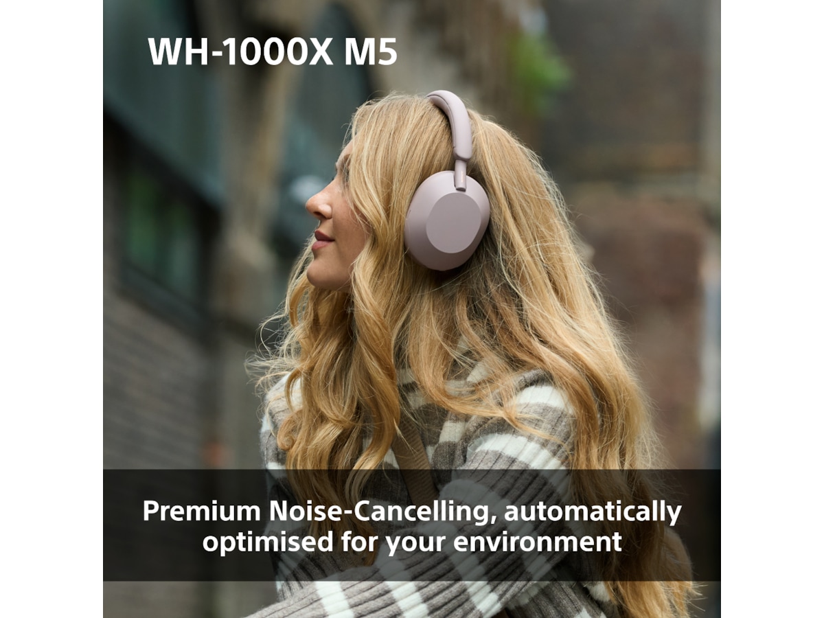 Sony WH-1000XM5 trådløse hodetelefoner, Over-Ear (blå) Hodetelefoner