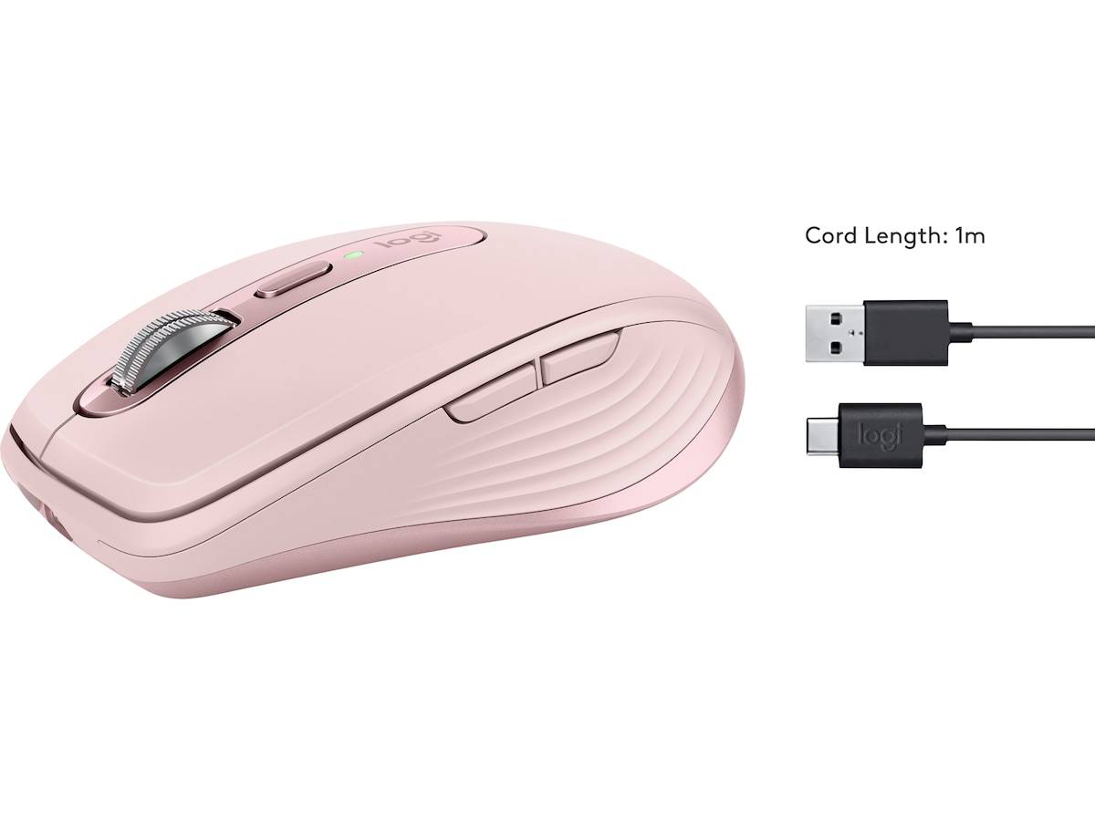 Logitech MX Anywhere 3S trådløs mus (rosa) Mus