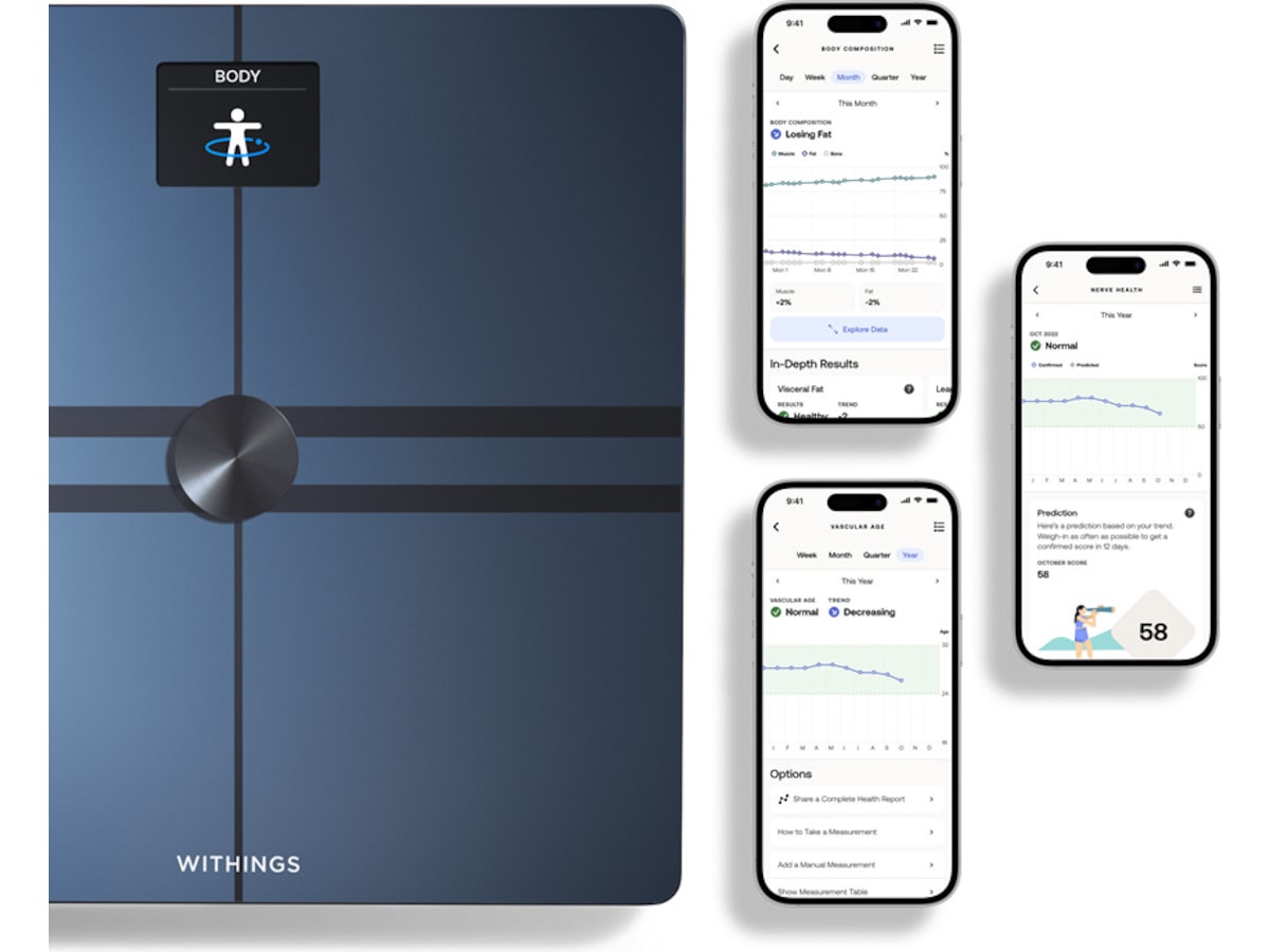 Withings Body Comp Wi-Fi smart badevekt (sort) Badevekt
