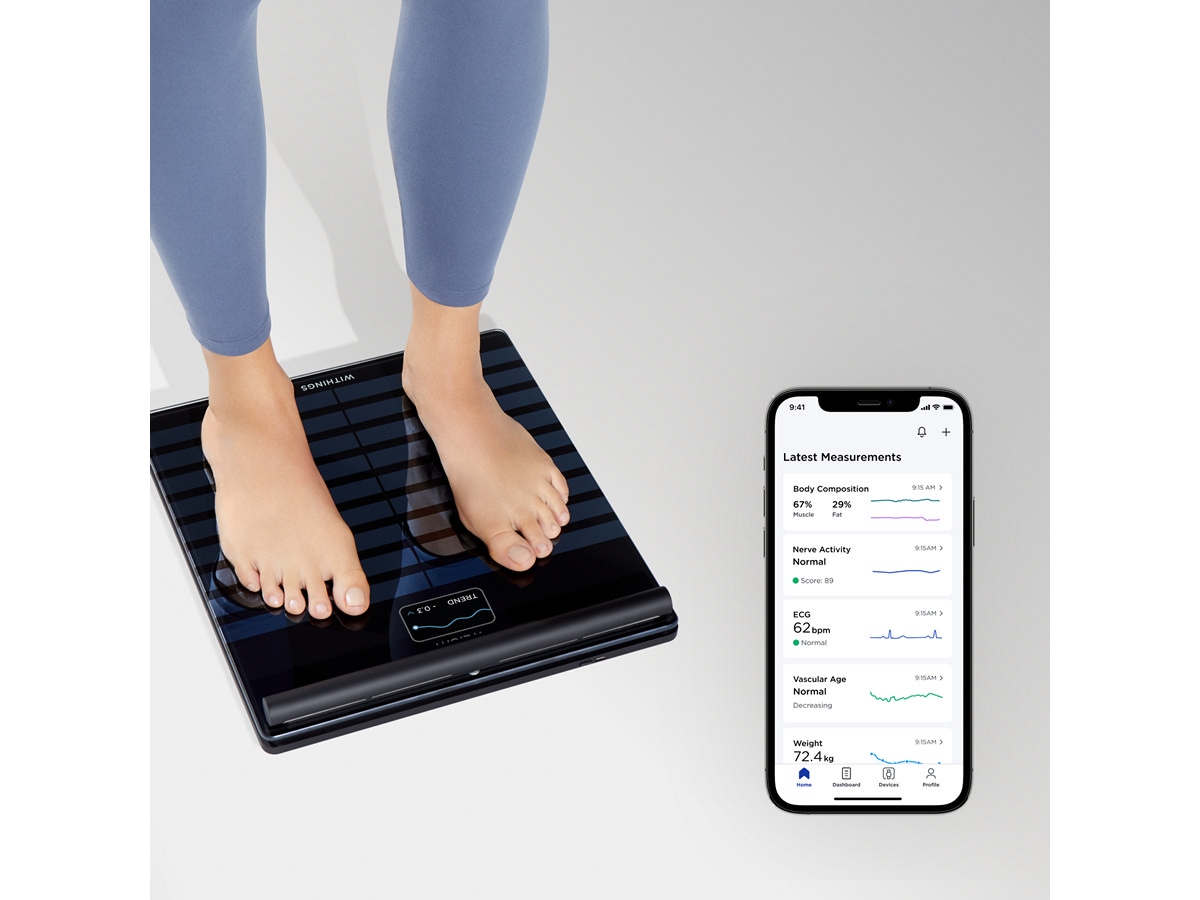 Withings Body Scan smart badevekt (sort) Badevekt