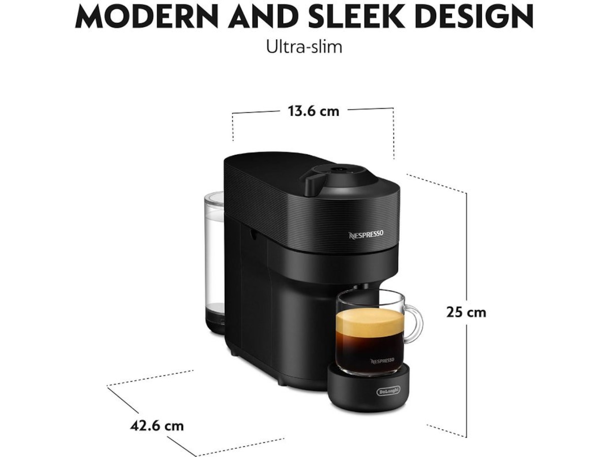 Nespresso Vertuo Pop By Delonghi Kapselmaskin ENV90.B (sort)  -B-Grade Demo hjem & fritid