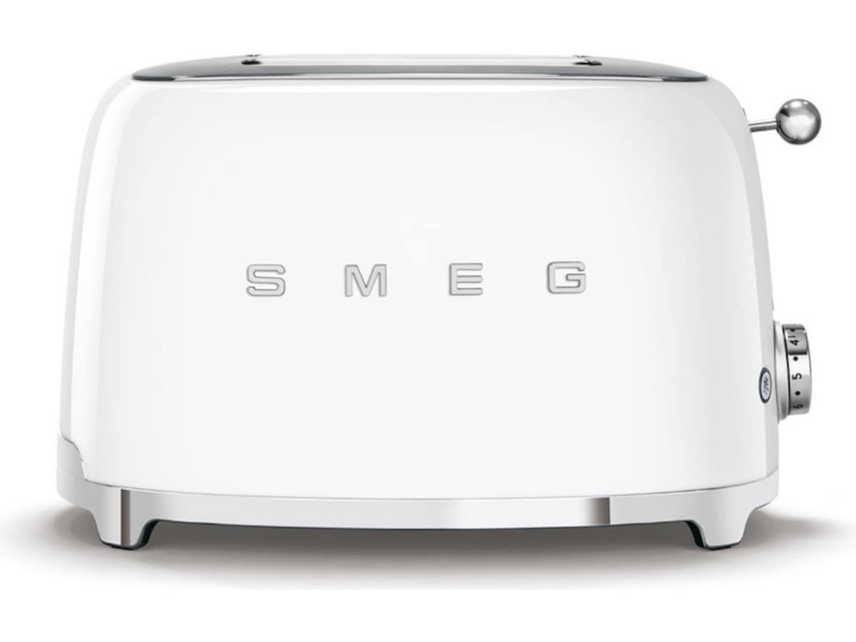 Smeg TSF01WHEU Brødrister for 2 skiver (hvit) Brødristere