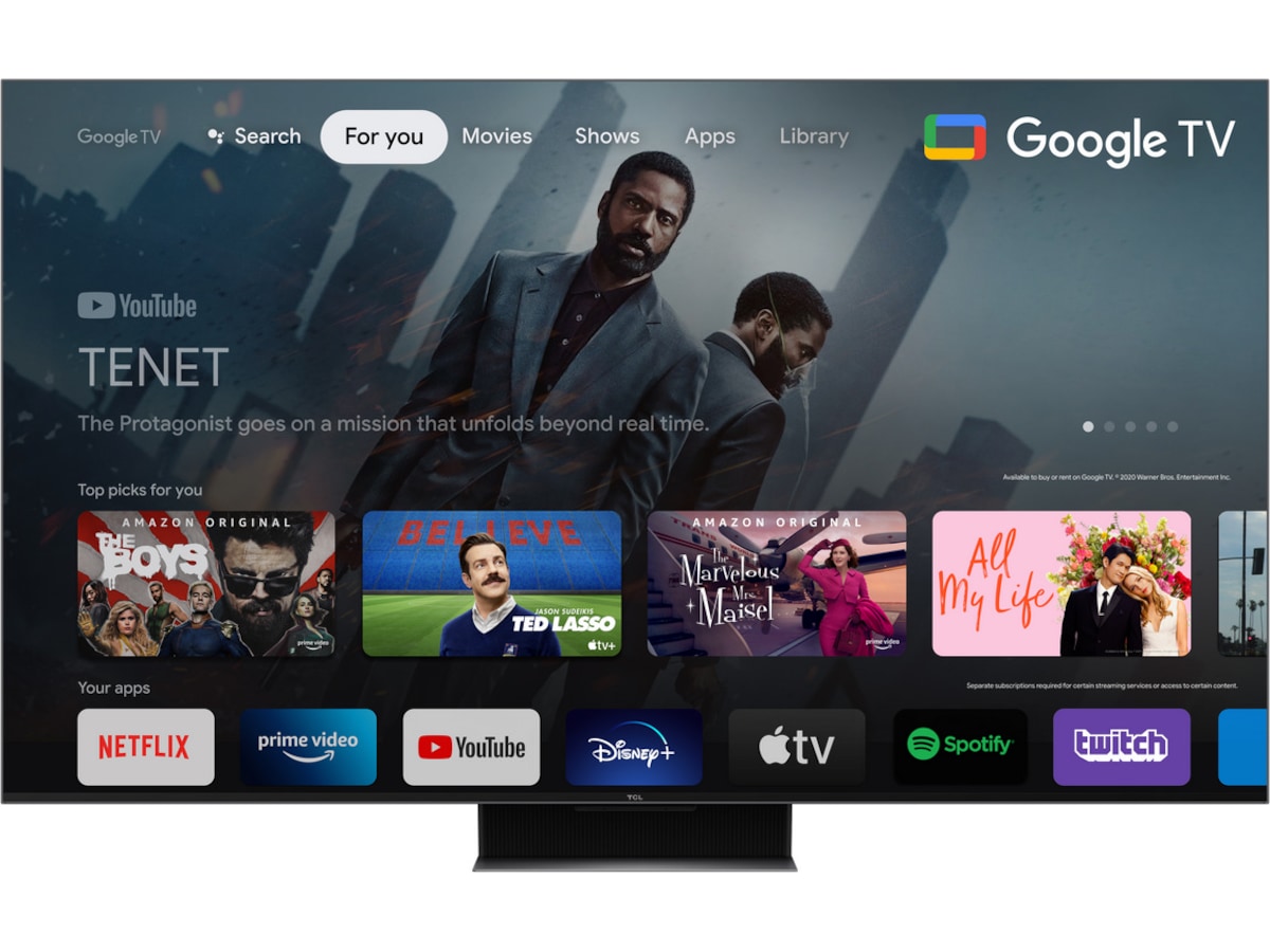 TCL 75" C849 Mini LED 4K Google TV 144Hz 70 - 79 tommer TV