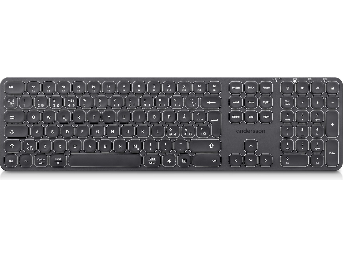 Andersson WSK-3000 trådløst tastatur (sort) Tastatur