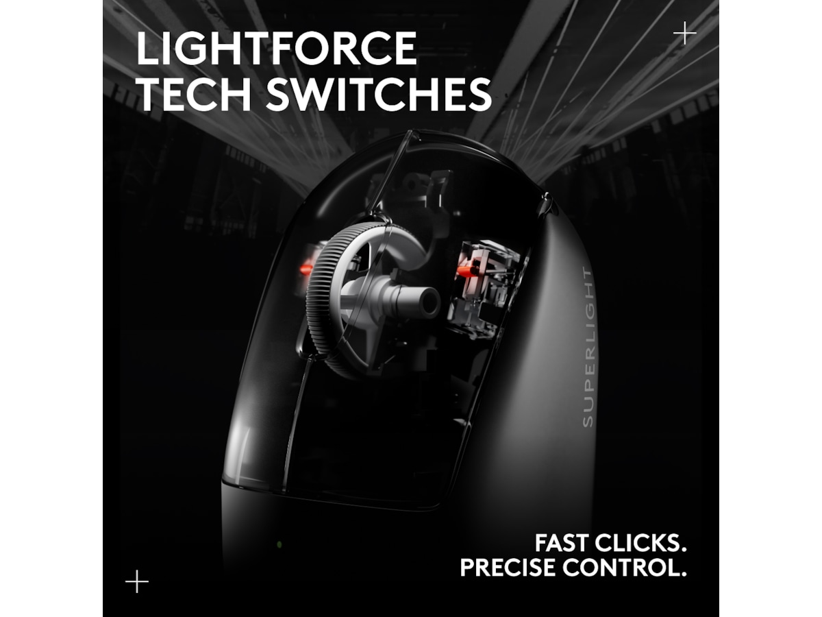 Logitech G Pro X Superlight 2 Lightspeed Trådløs Gamingmus (sort) Gamingmus