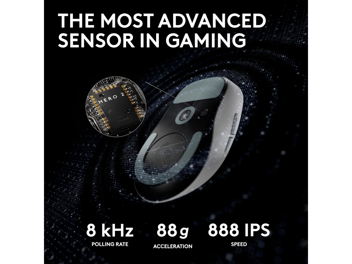 Logitech G Pro X Superlight 2 Lightspeed Trådløs Gamingmus (hvit) Gamingmus