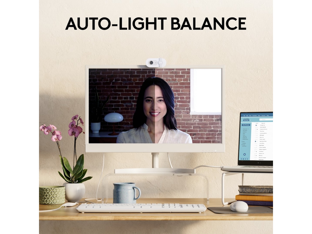 Logitech Brio 100 Full HD webkamera (off-white) Webkamera
