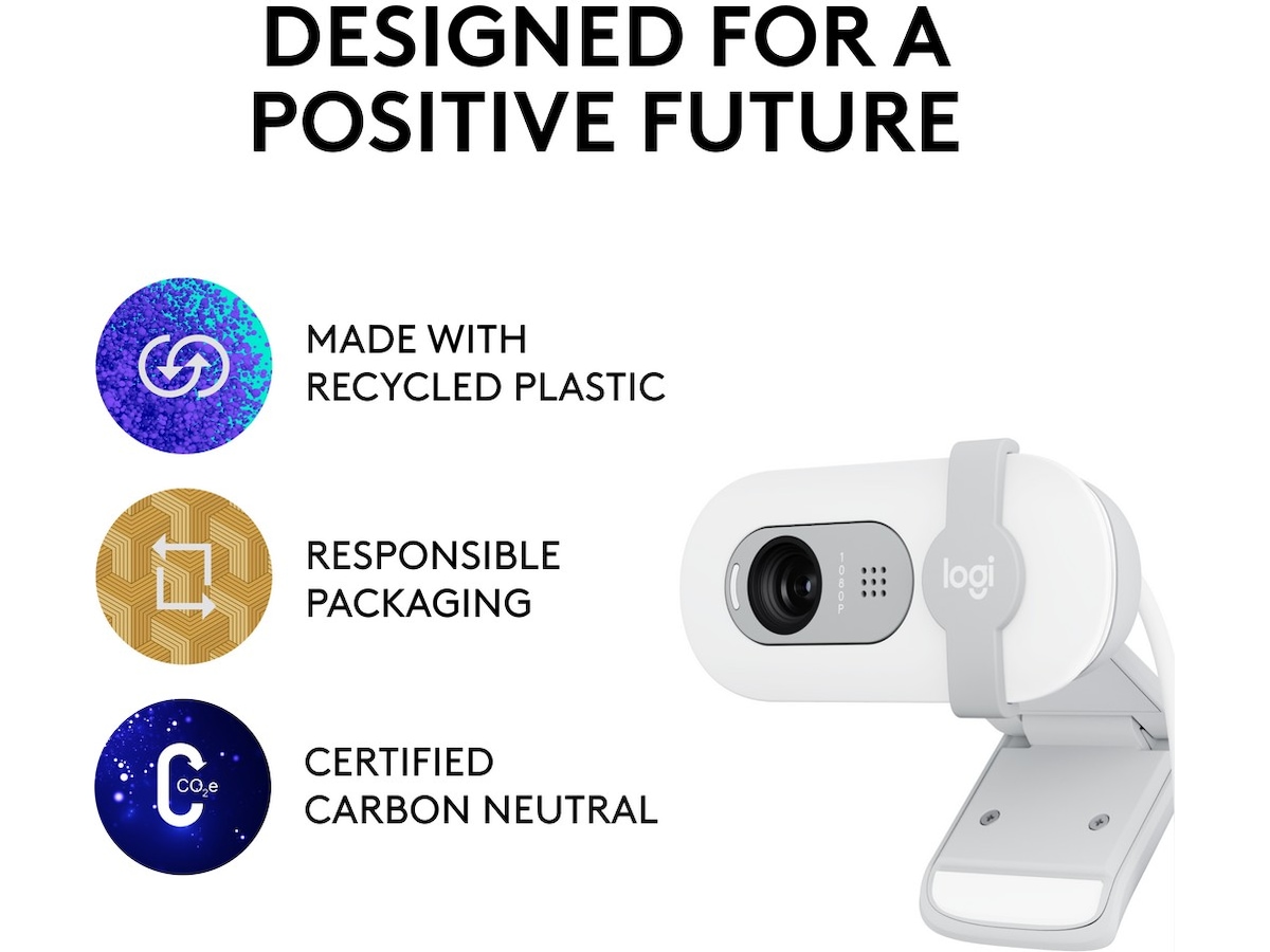Logitech Brio 100 Full HD webkamera (off-white) Webkamera