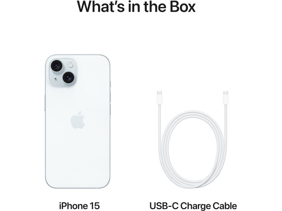 iPhone 15 256GB (blå) Mobiltelefoner