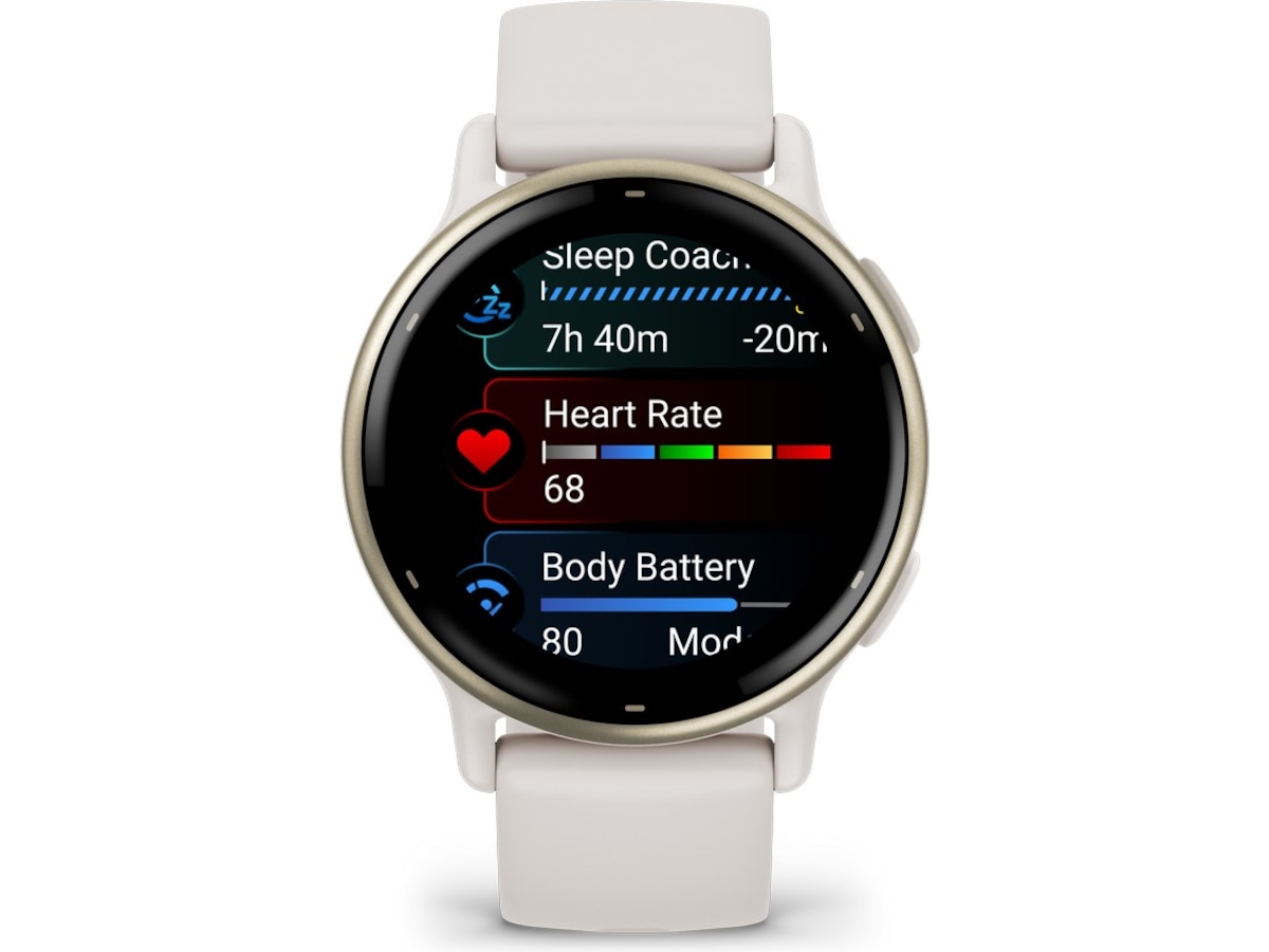 Garmin vivoactive 5 AMOLED Smartklokke (ivory/cream gold) Smartklokker