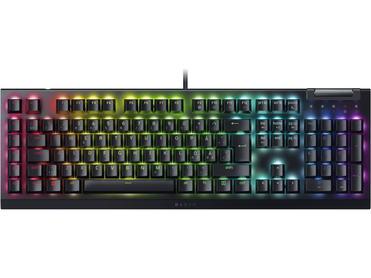Razer Blackwidow V4 X Green Switch gamingtastatur (sort) Gamingtastatur