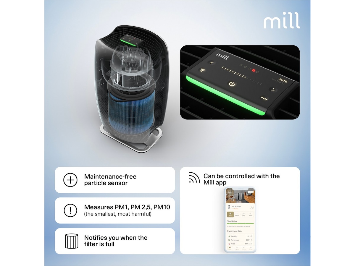 Mill Silent Pro luftrenser -B-Grade Demo hjem & fritid