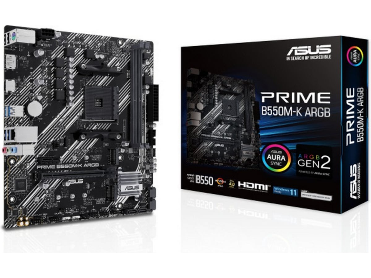 ASUS PRIME B550M-K ARGB Hovedkort AMD Socket