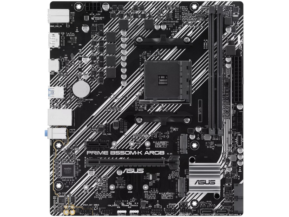 ASUS PRIME B550M-K ARGB Hovedkort AMD Socket